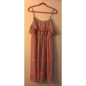 Rewind pink off-shoulder dress